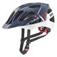 uvex quatro cc - sicherer MTB-Helm für Damen und Herren - individuelle Größenanpassung - verstellbarer Schirm - deep space - white matt - 56-61 cm