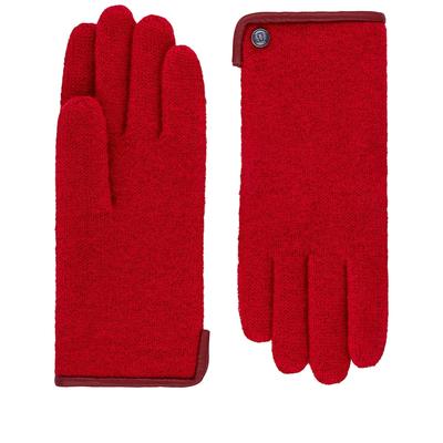 ROECKL - Handschuhe Damen Wolle Leder-Paspel Red 1 ct (65.89 € / 1 ct)