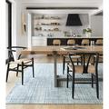 Blue 48 x 0.38 in Indoor Area Rug - Joss & Main Hannon Geometric Hand-Loomed Area Rug Wool | 48 W x 0.38 D in | Wayfair URBAUB-01AQ004060