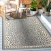 Black/Gray 144 x 108 x 0.2 in Indoor/Outdoor Area Rug - Mercer41 Avlyn Animal Print Gray/Black Indoor/Outdoor Area Rug Polypropylene | Wayfair