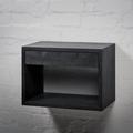 Red Barrel Studio® Solid Wood Nightstand w/ Drawer | Bedroom Scandinavian Furniture, Bedside Table Wood in Black | Wayfair