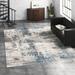 Blue/Brown/Gray Area Rug - Steelside™ Roland Abstract Gray/Ivory/Blue Area Rug Polyester/Polypropylene in Blue/Brown/Gray | Wayfair