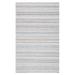 White 36 x 0.2 in Indoor Area Rug - Rosecliff Heights Striped Kilim 107 Area Rug In Grey/Beige Polyester | 36 W x 0.2 D in | Wayfair