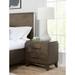 Broderick Two-Drawer Nightstand in Wild Oats Brown