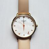 Kate Spade Accessories | Kate Spade Mother Of Pearl Leather Watch | Color: Cream/Gold | Size: Os