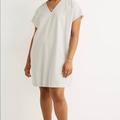 Madewell Dresses | Button-Back Easy Dress In Stripe | Color: White/Cream | Size: Xxs