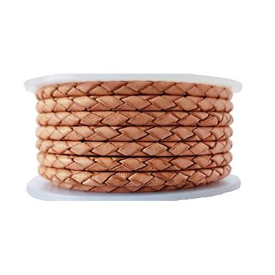 Cords Essentials Round Braided Genuine Leather String Bolo Cord, Rope for  Jewelry Making, Necklaces, Bracelets, Wraps, Crafts and Hobby Projects