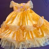 Disney Costumes | Disney Belle Costume With Detachable Underskirt | Color: Yellow | Size: 3t - 4t