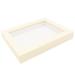 24x36 Shadowbox Wood Frames - White Wash DEEP Shadow Box with a Display Depth of 3/4"