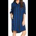 Madewell Dresses | Madewell Latitude Buffalo Check Shirtdress | Color: Blue | Size: Xxs