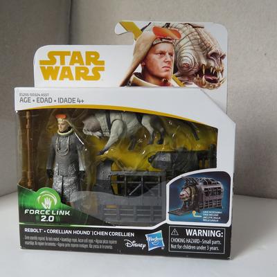 Disney Toys | New Star Wars Force Link 2.0 Rebolt & Corellian Hound Figures W/ Cage Accessory | Color: Brown | Size: Os