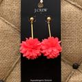 J. Crew Jewelry | Jcrew Peach Colored Flower Drop Earrings | Color: Pink | Size: Os