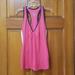 Nike Tops | Nike Dri-Fit V-Neck Tank Top Medium Pink/White/Black Women's Euc | Color: Pink/White | Size: M