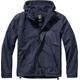 Brandit Windbreaker Frontzip Jacke, blau, Größe M