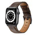 Bracelet en cuir de vache rétro pour Apple Watch Band 45mm 41mm 44mm 40mm 49mm 42mm iWatch