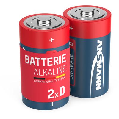 2x Ansmann Alkaline Batterie Mono d 1,5V – LR20 MN1300 Batterien (2 Stück)