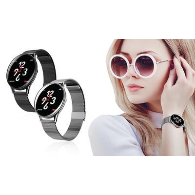 Aquarius AQ137 Smartwatches: Black and Silver/Two