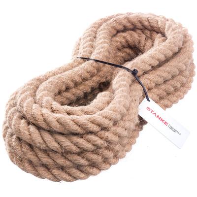 Juteseil Naturfasern gedreht Tauwerk Hanf Jute Tau Seil Tauziehen Absperrseil Handlauf 14mm 10m Image