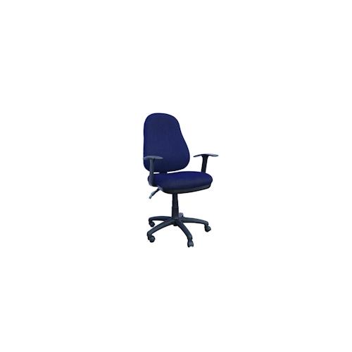 Bürodrehstuhl Bandscheibensitz ergonomisch geformt Schreibtischstuhl Drehstuhl blau 210321