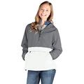 Charles River Apparel Unisex's Pack-N-Go Wind & Water-Resistant Pullover (Reg/Ext Sizes) Rain Jacket, Grey/White, XL