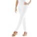 Plus Size Women's Stretch Denim Straight-Leg Jegging by Jessica London in White (Size 20 P) Jeans Legging