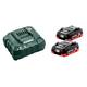 Pack 18V de 2 batteries LiHD 4Ah avec un chargeur ASC 55 - METABO - 685174000