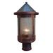 Arroyo Craftsman Berkeley 13 Inch Tall 1 Light Outdoor Post Lamp - BP-8-RM-RC