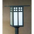 Arroyo Craftsman Glasgow 18 Inch Tall 1 Light Outdoor Post Lamp - GP-18-TN-BK