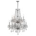 Crystorama Traditional Crystal 26 Inch 12 Light Chandelier - 1137-CH-CL-MWP