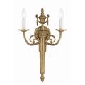 Crystorama Cast Brass Wall Mount 20 Inch Wall Sconce - 662-MB