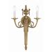Crystorama Cast Brass Wall Mount 20 Inch Wall Sconce - 662-MB