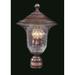 Framburg Carcassonne 16 Inch Tall 3 Light Outdoor Post Lamp - 8327 SBR