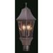 Framburg Normandy 19 Inch Tall 3 Light Outdoor Post Lamp - 8741 IRON