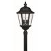 Hinkley Lighting Edgewater 27 Inch Tall 4 Light Outdoor Post Lamp - 1677BK