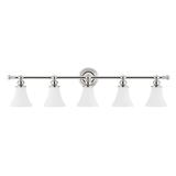 Hudson Valley Lighting Weston 42 Inch 5 Light Bath Vanity Light - 4505-PN