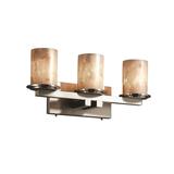 Justice Design Group Alabaster Rocks! 21 Inch 3 Light Bath Vanity Light - ALR-8773-10-NCKL