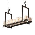 Justice Design Group Lumenaria 42 Inch 14 Light Linear Suspension Light - FAL-8769-10-MBLK