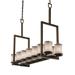 Justice Design Group Veneto Luce 42 Inch 14 Light Linear Suspension Light - GLA-8764-16-GLDC-DBRZ