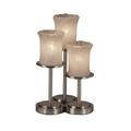 Justice Design Group Veneto Luce 16 Inch Table Lamp - GLA-8797-16-WTFR-NCKL