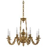 Metropolitan Lighting Cast Brass 33 Inch 8 Light Chandelier - N700408