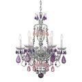 Schonbek Hamilton Rock Crystal 22 Inch 6 Light Mini Chandelier - 5535CL