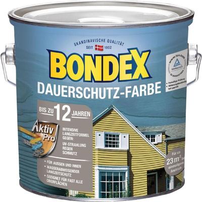 Bondex - Dauerschutz-Holzfarbe 2,5 l, cremeweiß / champagner Holzschutzfarbe Image