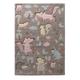 Tapis enfant motif animaux forêt taupe 200x290