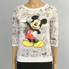 Disney Tops | Disney Sweatshirt Top Juniors Teens Size Xs Mickey | Color: Black/White | Size: Xsj