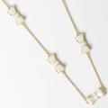 Kate Spade Jewelry | Kate Spade Bow Necklace | Color: Cream/Gold | Size: Os