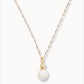 Kate Spade Jewelry | Kate Spade Cream Multi Pearls Of Wisdom Mini Pendant Necklace | Color: Gold/White | Size: Os