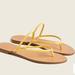 J. Crew Shoes | J. Crew Capri Braided Strap Flip Flops In Leather | Color: Tan/Yellow | Size: 7
