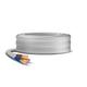 Primes DIY 3 Core Round White Flex Flexible Cable, stranded electrical copper wire, Insulated Flexible PVC Wire, Stranded Wire High Temperature Resistance, 3182Y BASEC Approved 0.75mm(100 Meter)