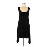 Connected Apparel Casual Dress - High/Low: Black Dresses - Women's Size 8