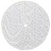 Northlight Seasonal 48" Silver & White Snowflakes Christmas Tree Skirt Wool/Felt | 48 H x 48 W in | Wayfair NORTHLIGHT N90771